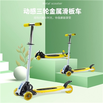 婴侍卫儿童户外玩具 动感金属三轮滑板车QY-S036A